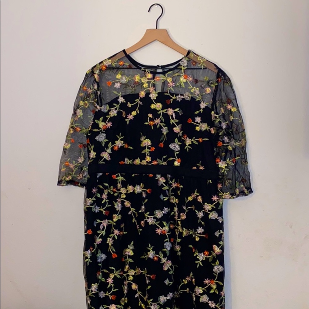 Floral Dress Black